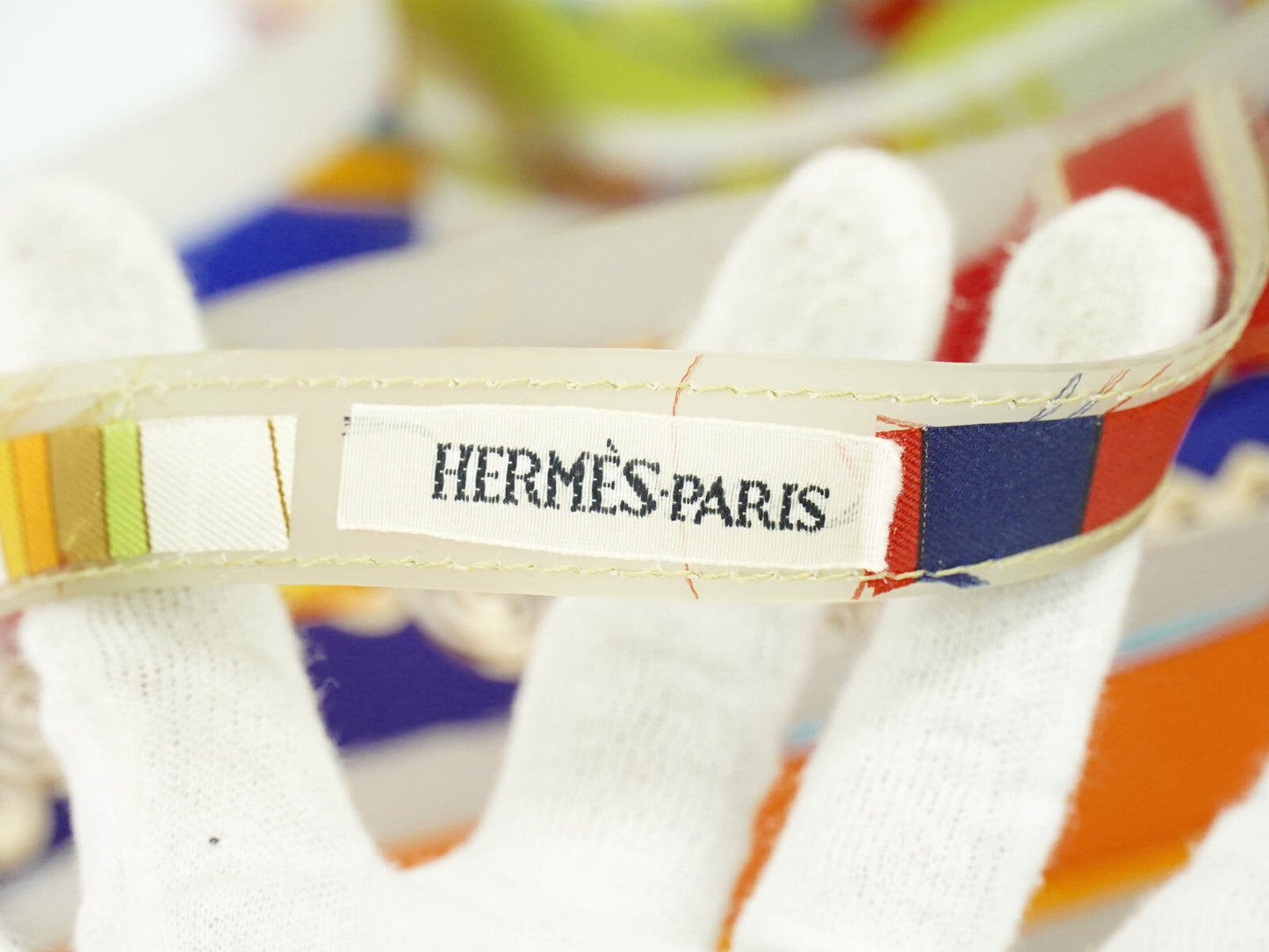 HERMES ルーブル美術館 限定 トートバッグ ラバー マルチカラー