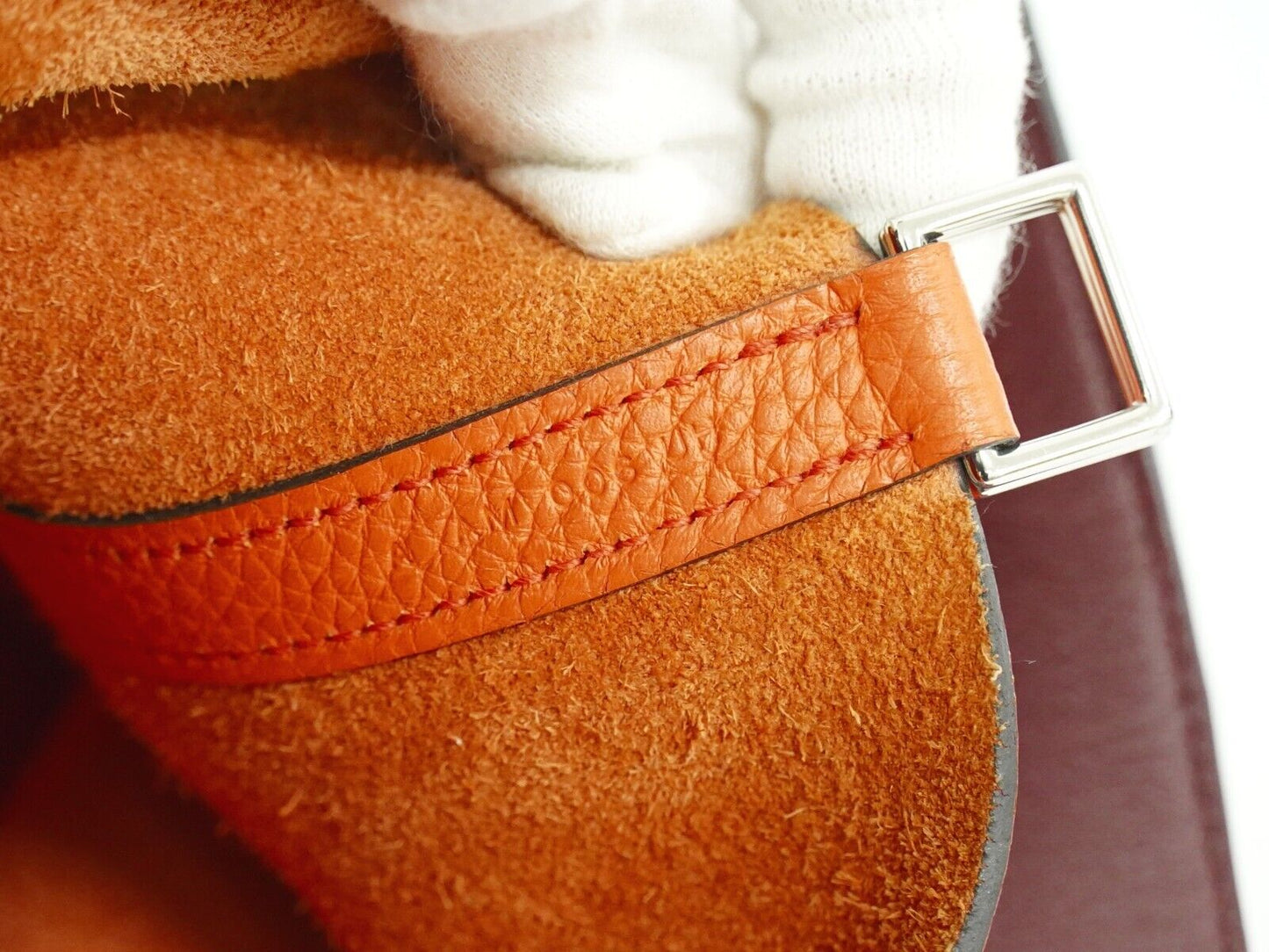HERMES ピコタンロック MM トリヨンクレマンス ハンドバッグ A刻 2017年 オレンジ