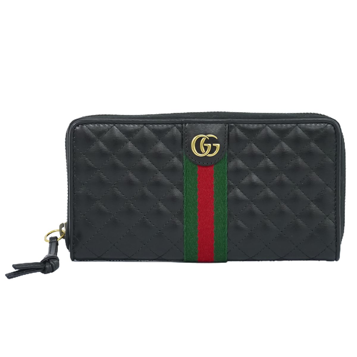 グッチ GUCCI シェリーライン ダブルG ラウンドファスナー 長財布 ロングウォレット レザー ブラック Sherry Line 財布 ウォレット  – BRAND BOX by HIRAKOBA