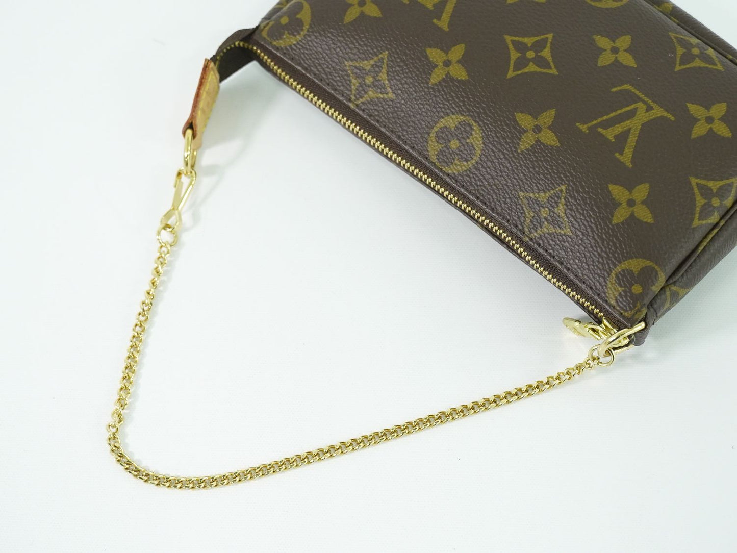 LOUIS VUITTON バケット モノグラム 付属ポーチ ブラウン