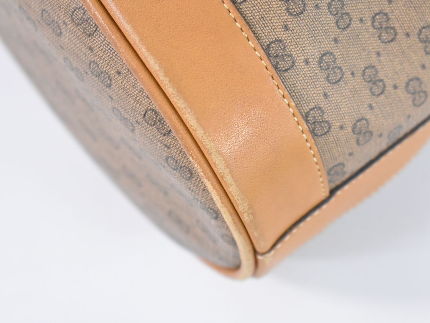 GUCCI オールドグッチ マイクロGG ショルダーバッグ ブラウン