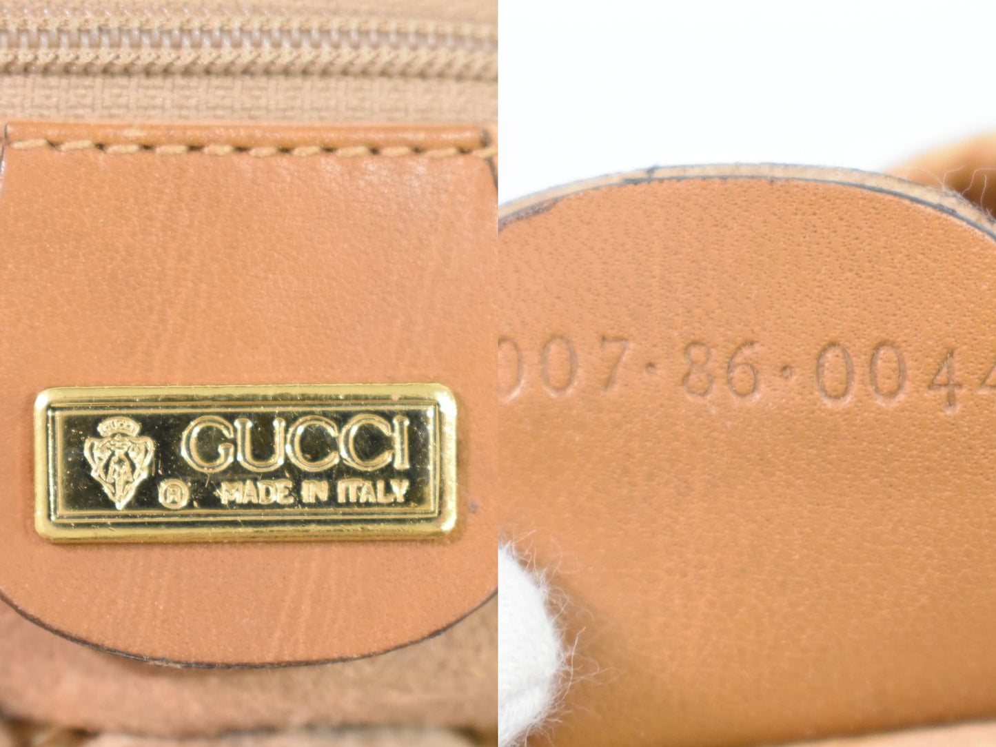 GUCCI オールドグッチ マイクロGG ショルダーバッグ ブラウン