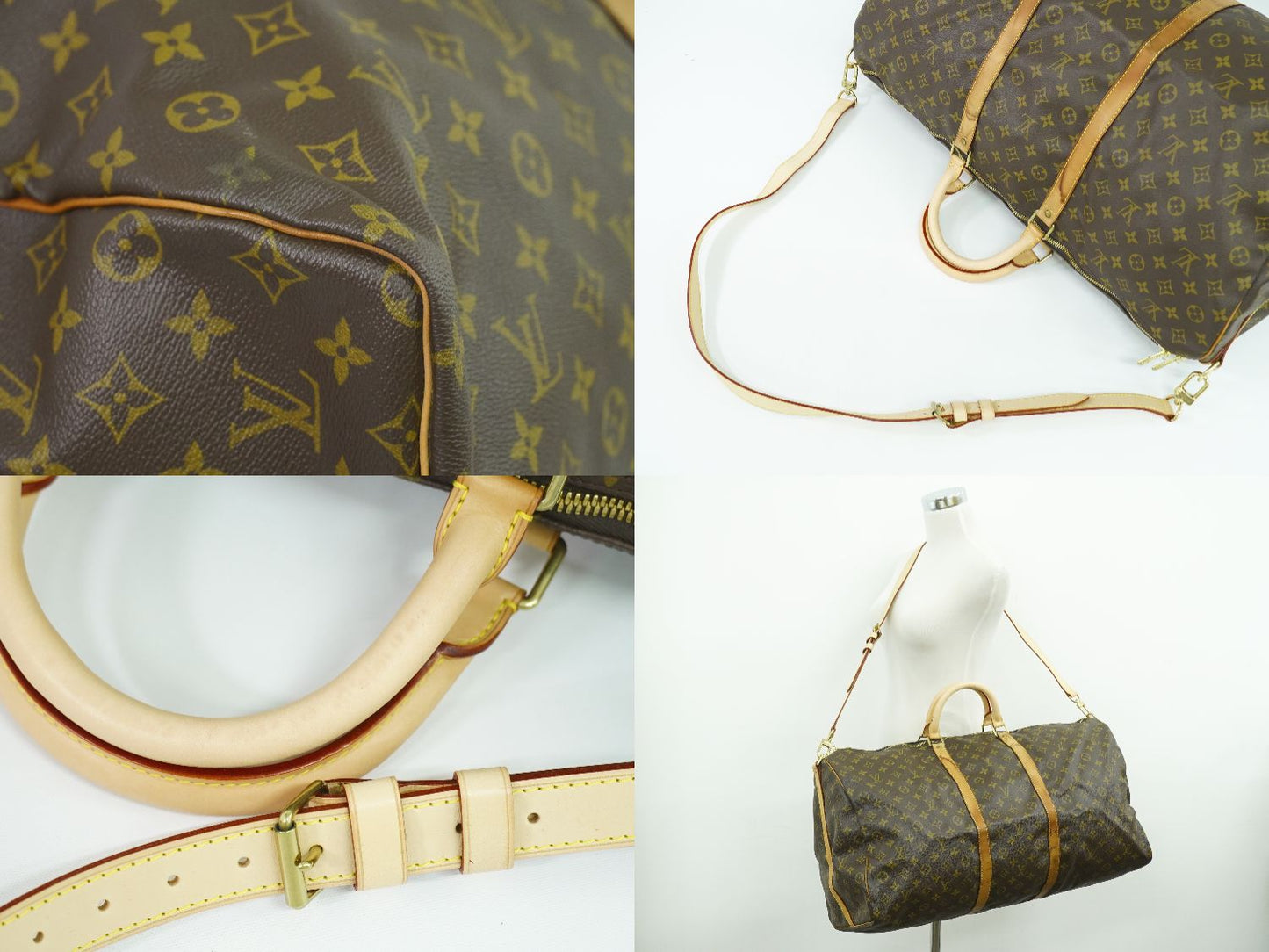 LOUIS VUITTON キーポルバンドリエール 60 モノグラム 2WAY ボストンバッグ M41412
