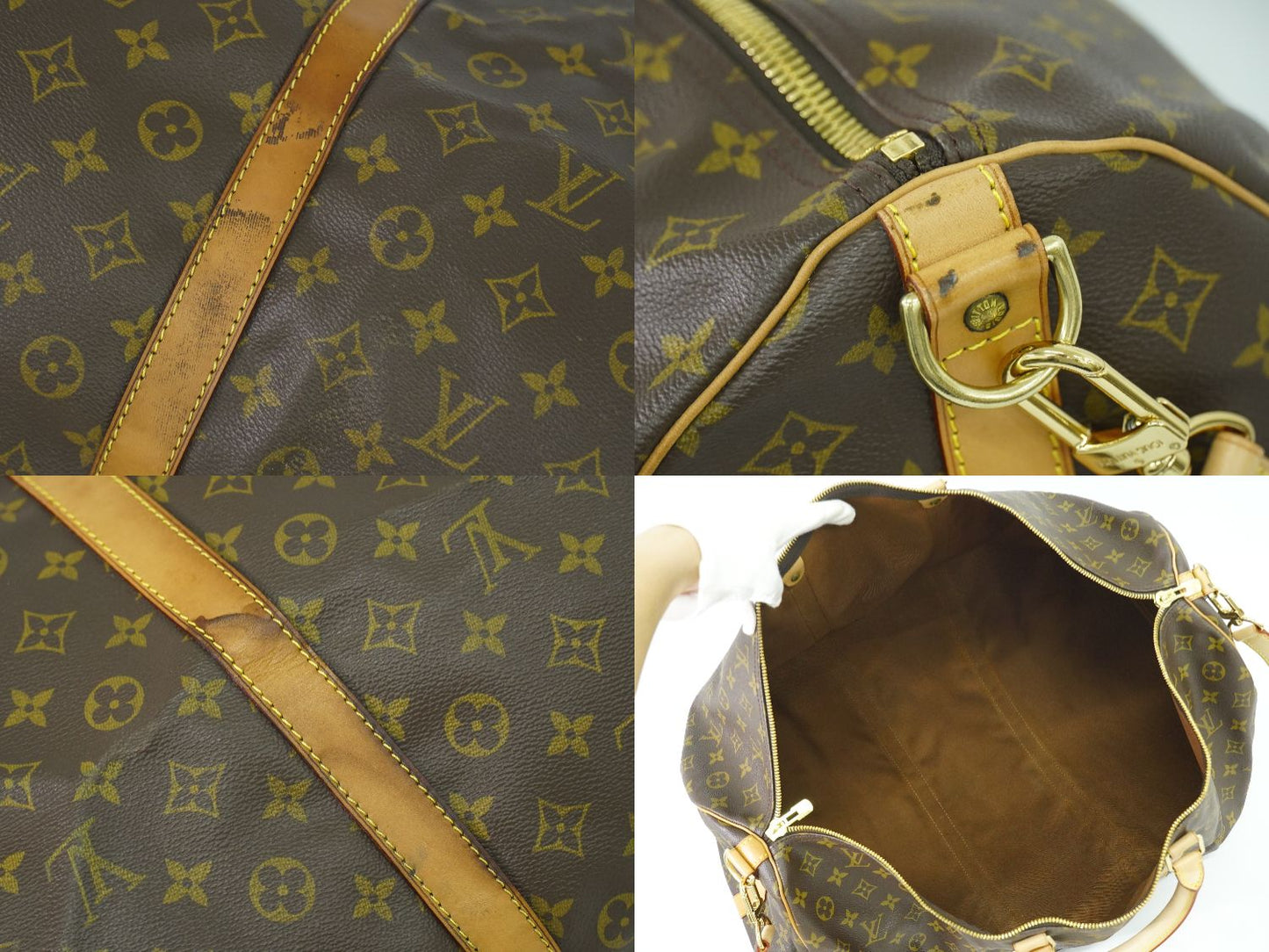 LOUIS VUITTON キーポルバンドリエール 60 モノグラム 2WAY ボストンバッグ M41412