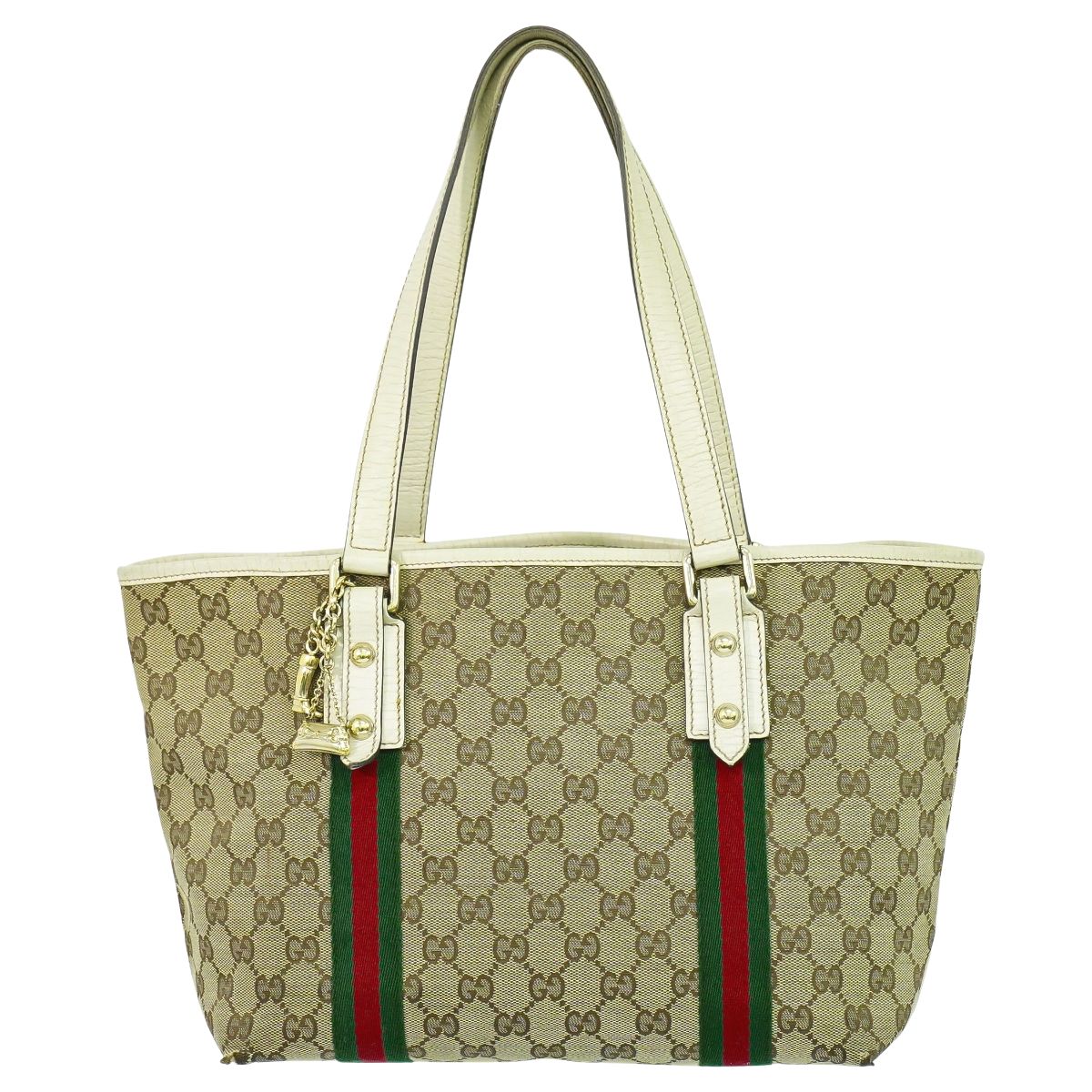 GUCCI シェリーライン トートバッグ ベージュ 137396