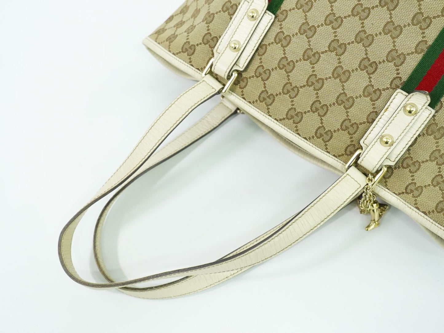 GUCCI シェリーライン トートバッグ ベージュ 137396