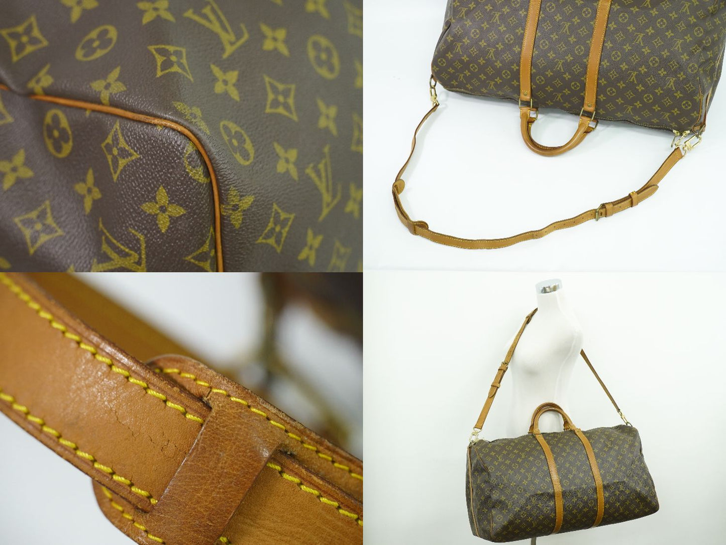 LOUIS VUITTON キーポルバンドリエール 60 モノグラム 2WAY ボストンバッグ M41412