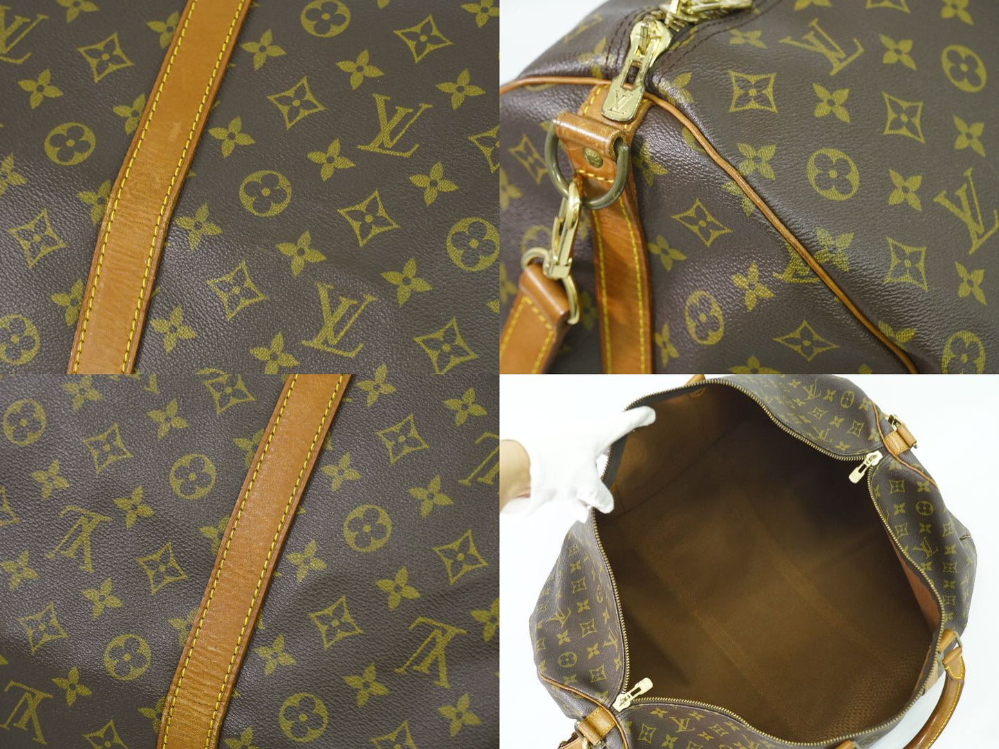 LOUIS VUITTON キーポルバンドリエール 60 モノグラム 2WAY ボストンバッグ M41412