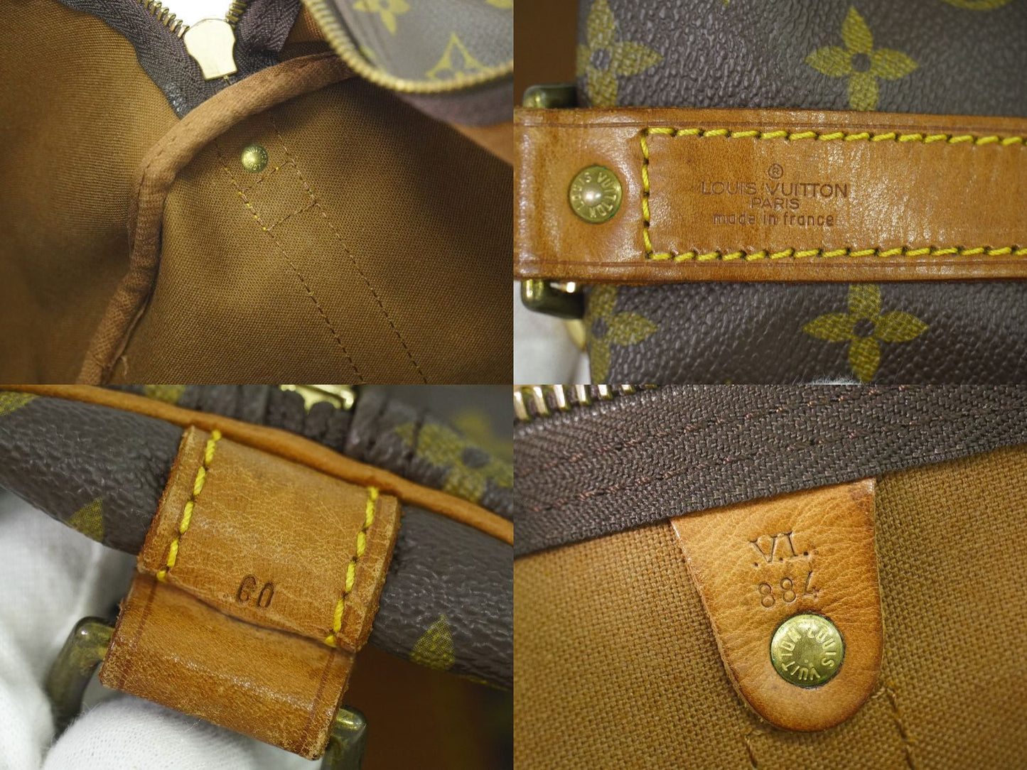 LOUIS VUITTON キーポルバンドリエール 60 モノグラム 2WAY ボストンバッグ M41412