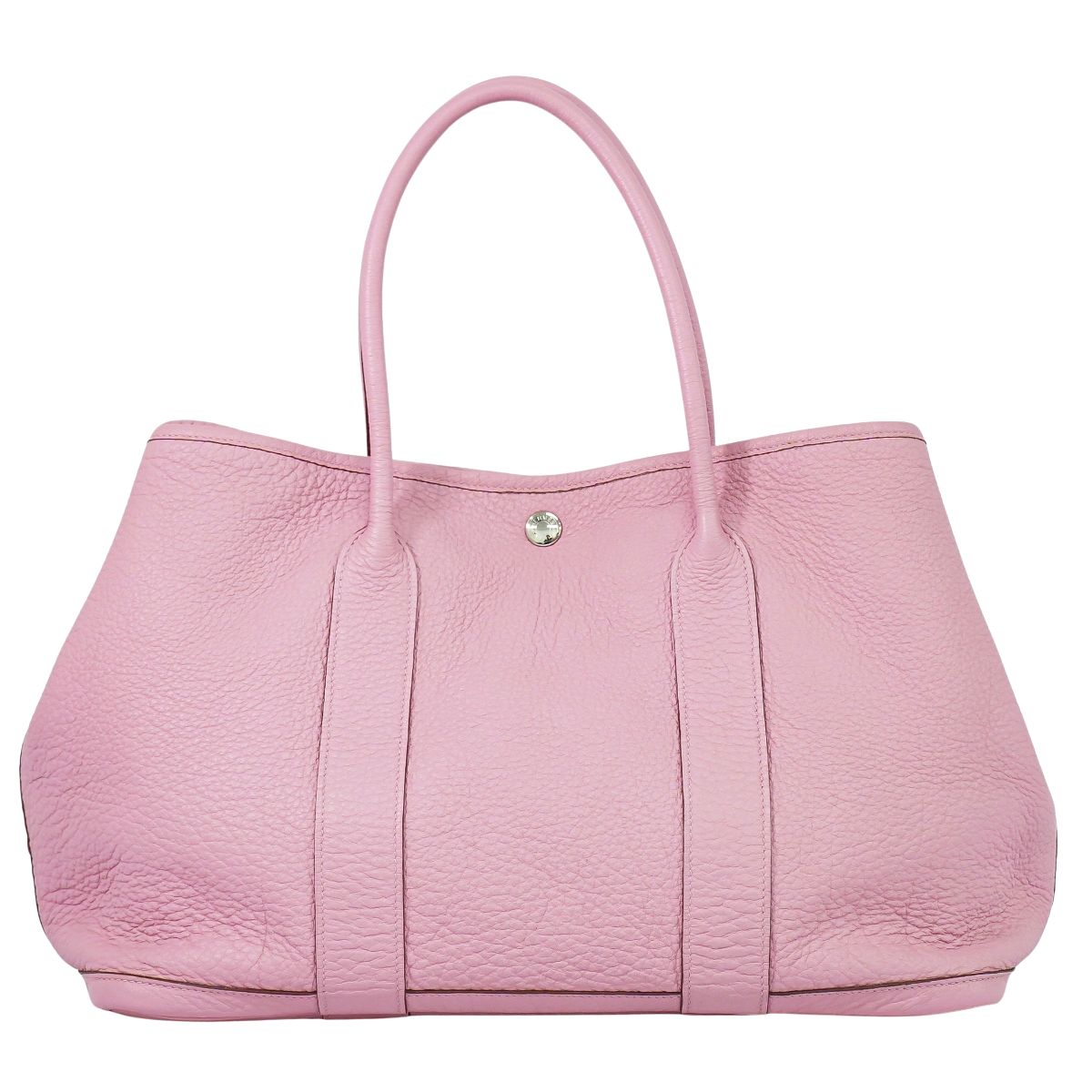 HERMES ガーデンパーティ PM トートバッグ □O刻 ピンク