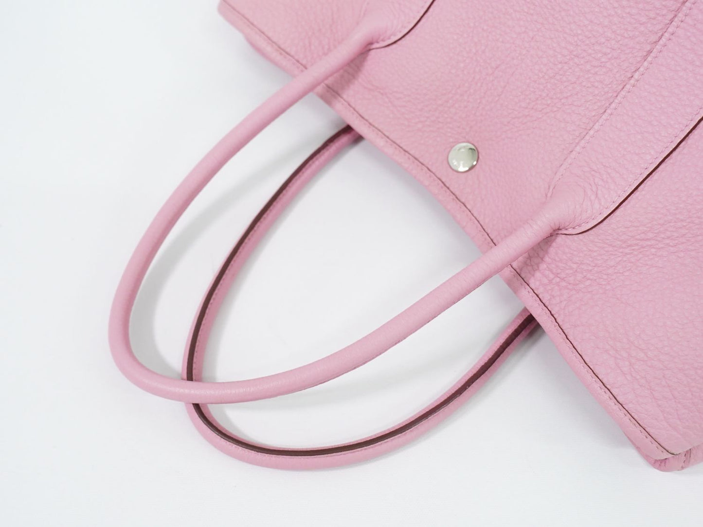 HERMES ガーデンパーティ PM トートバッグ □O刻 ピンク
