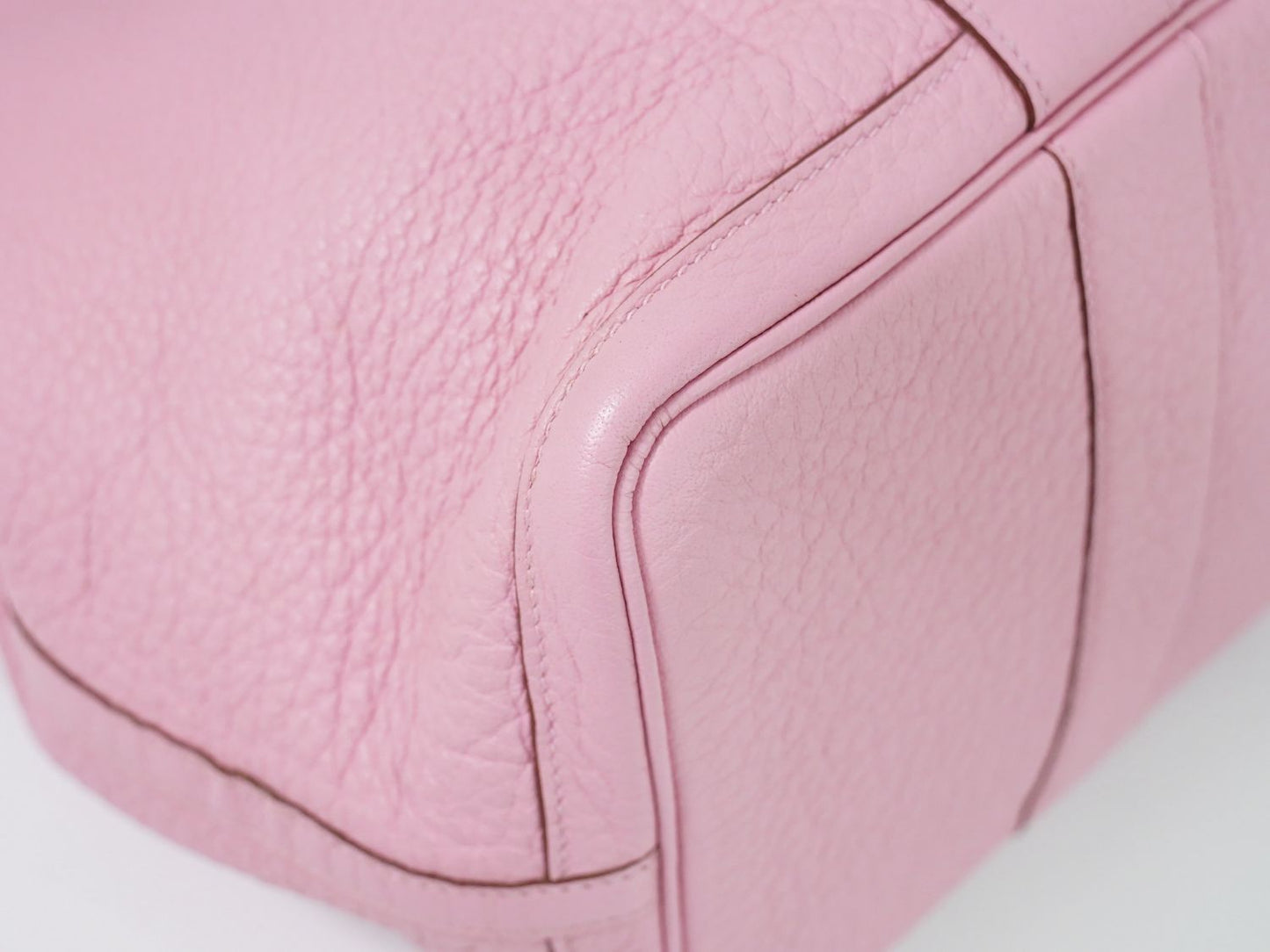 HERMES ガーデンパーティ PM トートバッグ □O刻 ピンク