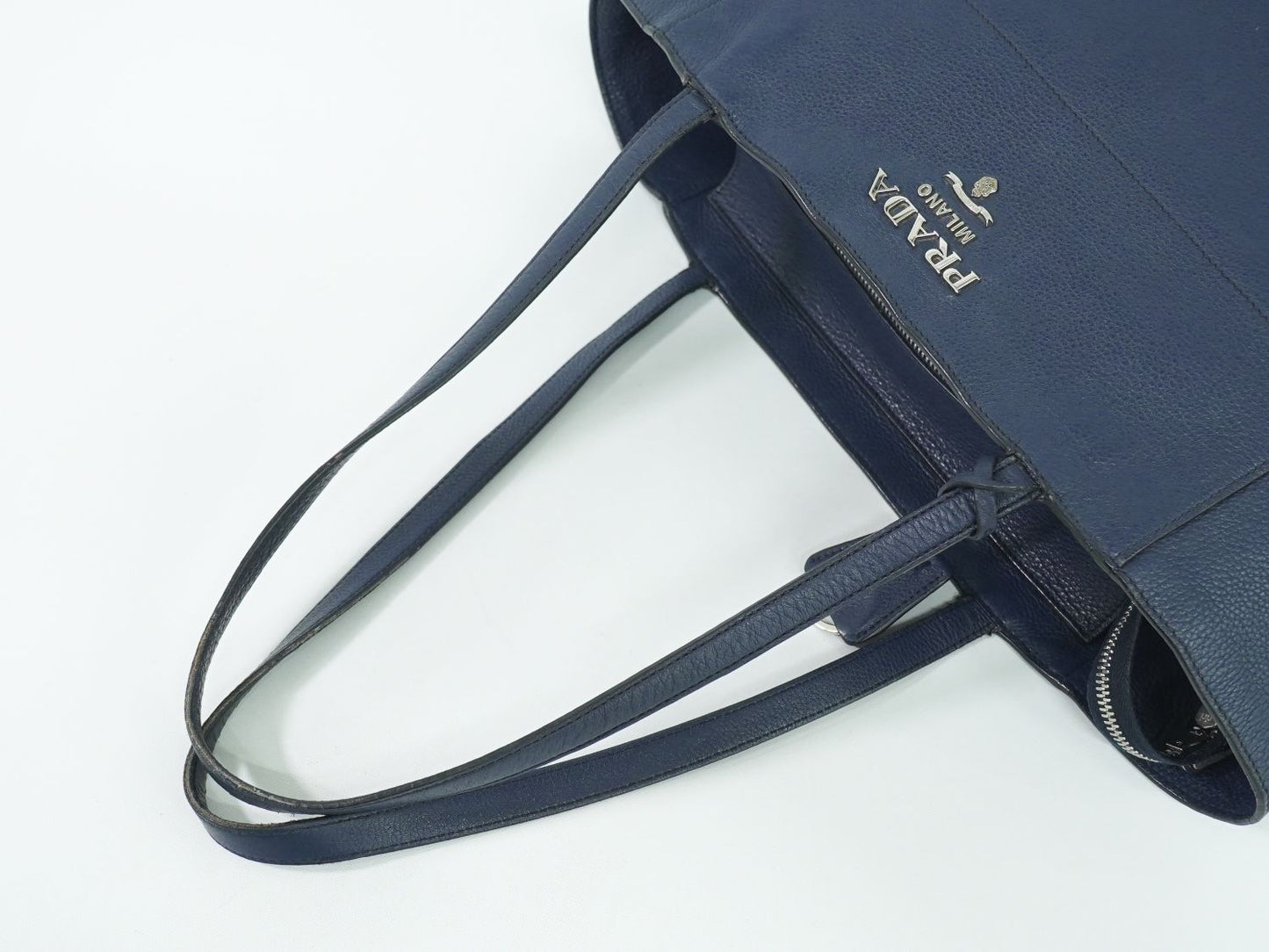 PRADA トートバッグ ネイビー 1BG202