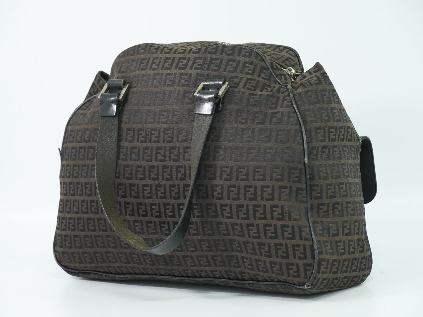 FENDI ズッキーノ ハンドバッグ ブラウン 16533