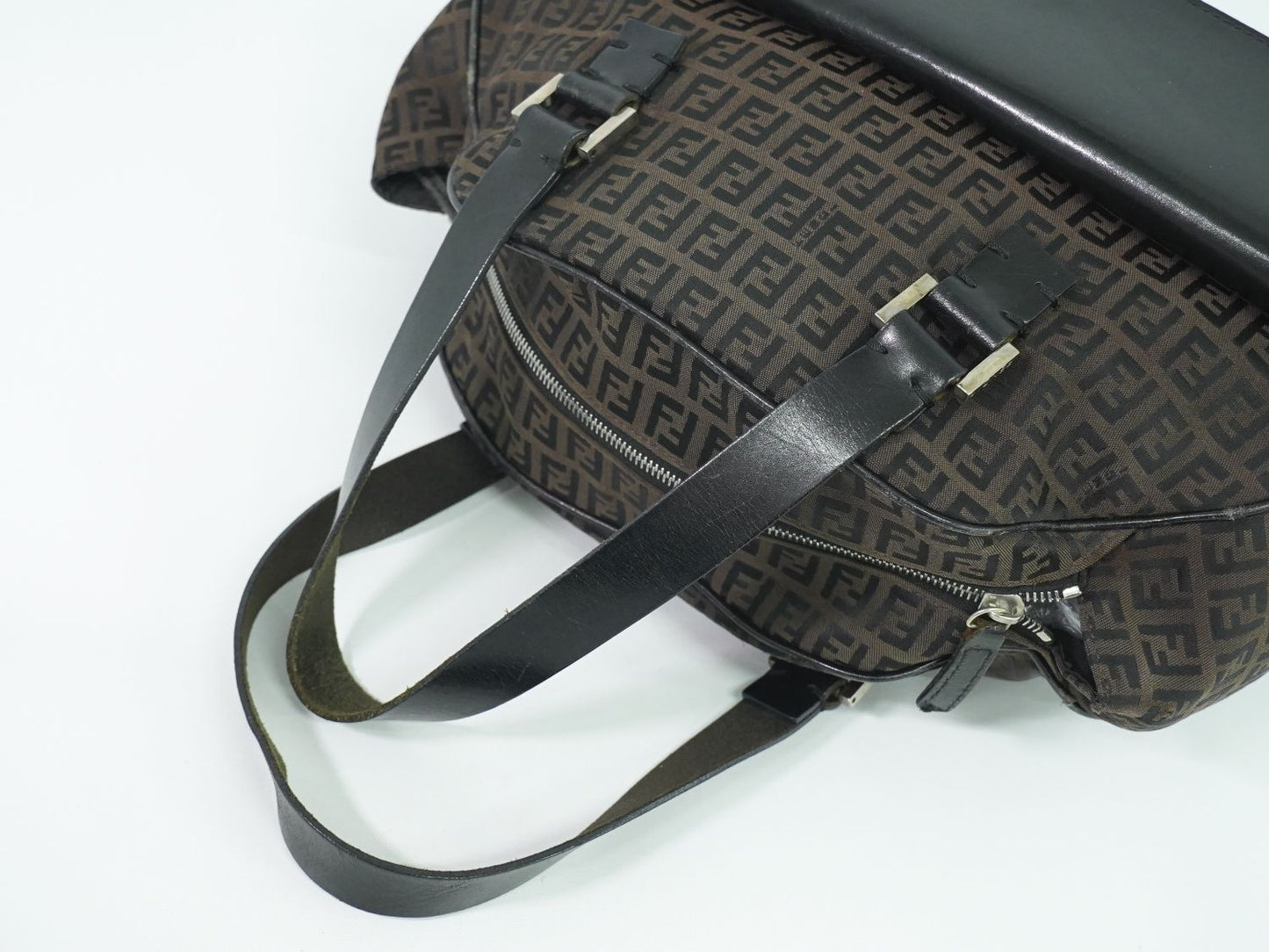 FENDI ズッキーノ ハンドバッグ ブラウン 16533