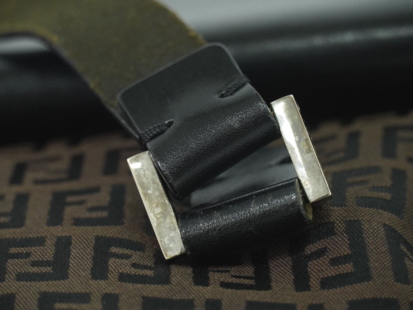 FENDI ズッキーノ ハンドバッグ ブラウン 16533