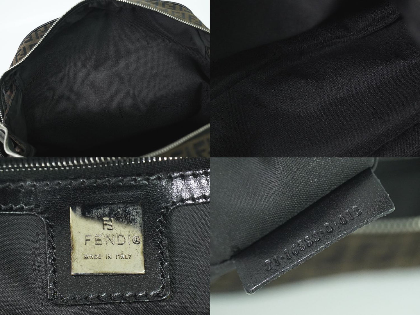 FENDI ズッキーノ ハンドバッグ ブラウン 16533