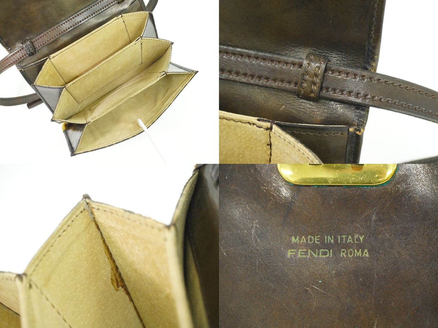 FENDI ズッカ ショルダーバッグ ブラウン