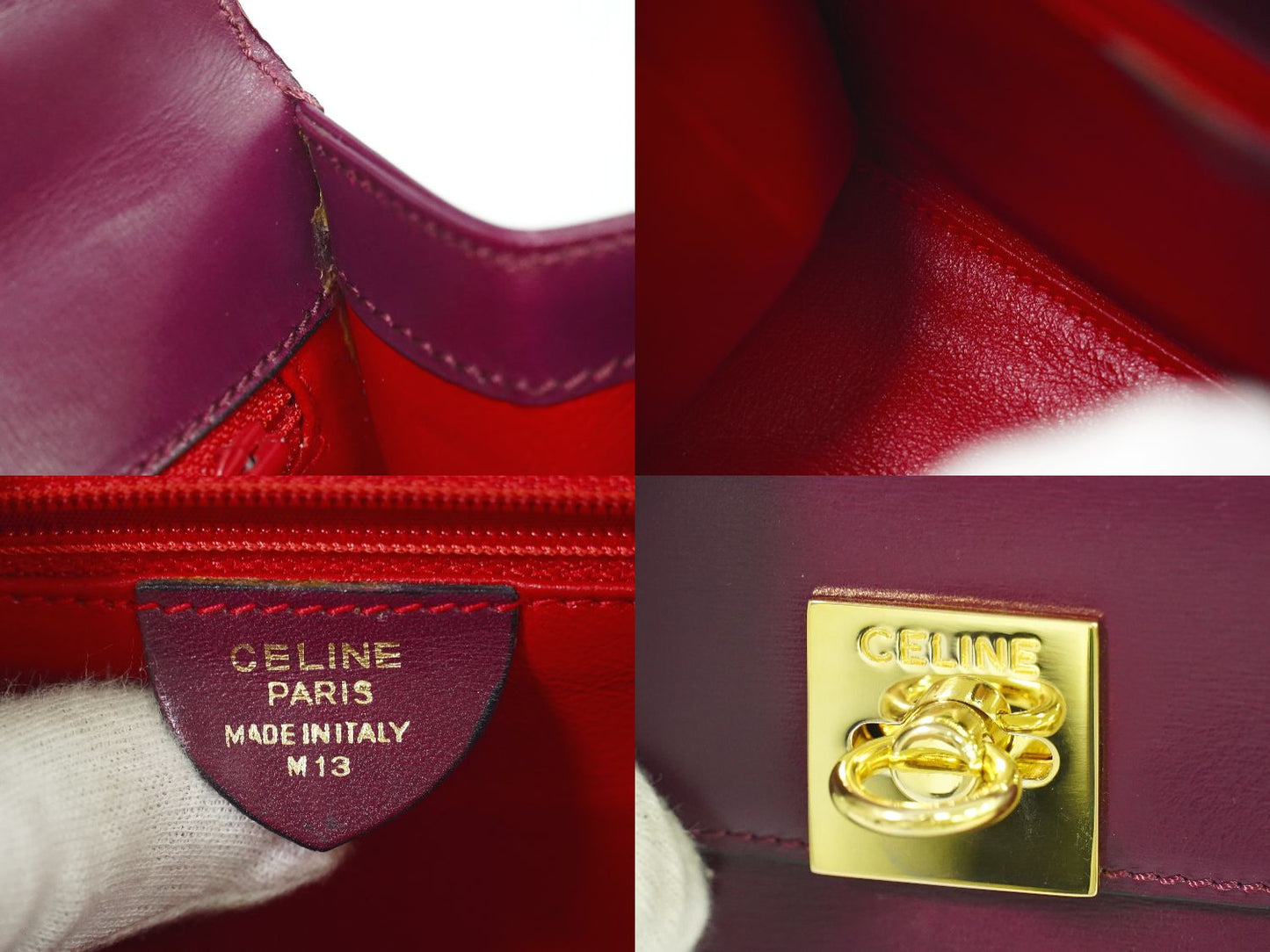 CELINE ハンドバッグ パープル