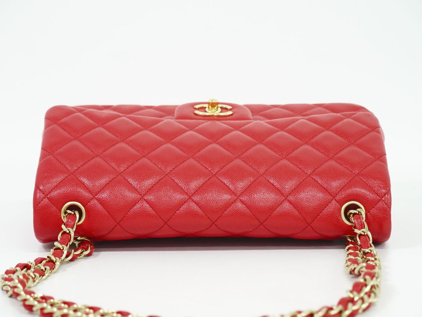 CHANEL ココマーク マトラッセ ショルダーバッグ レッド