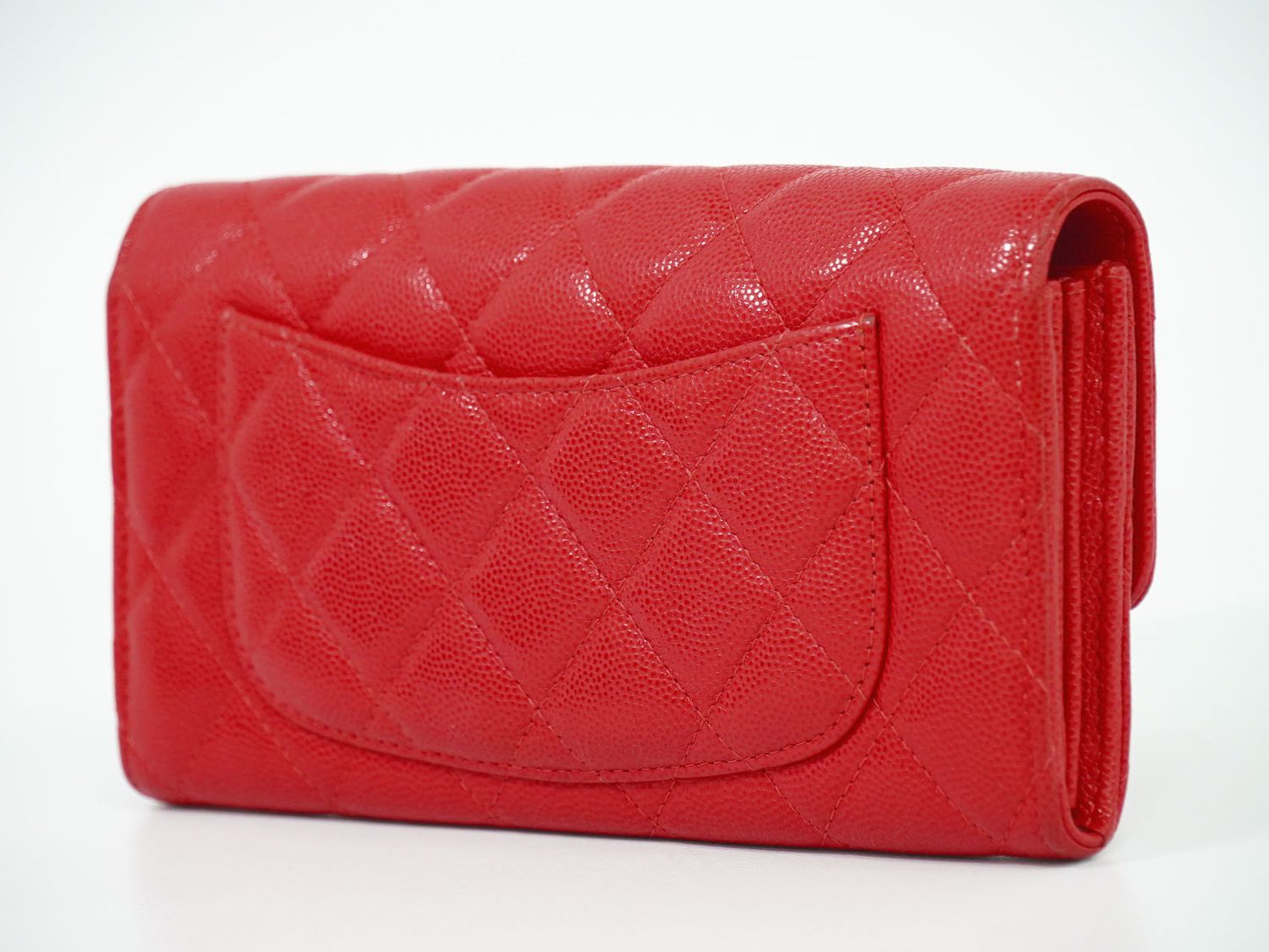 CHANEL シャネル クラシック ココマーク 長財布 レッド
