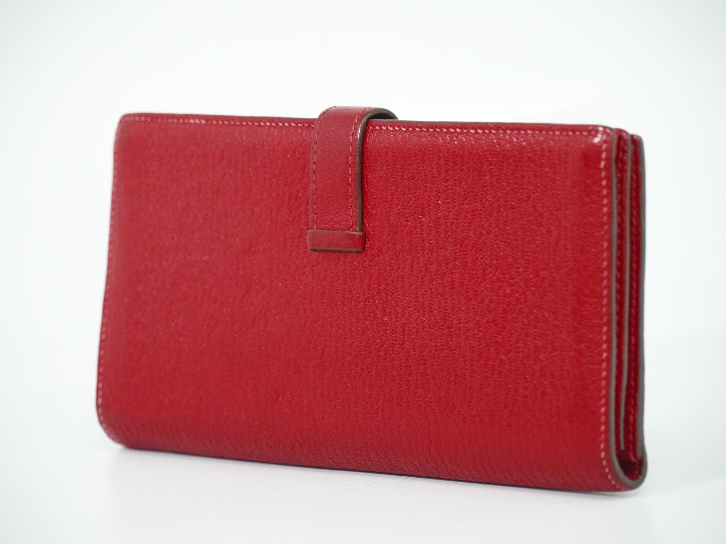 HERMES ベアンスフレ 長財布 T刻 レッド