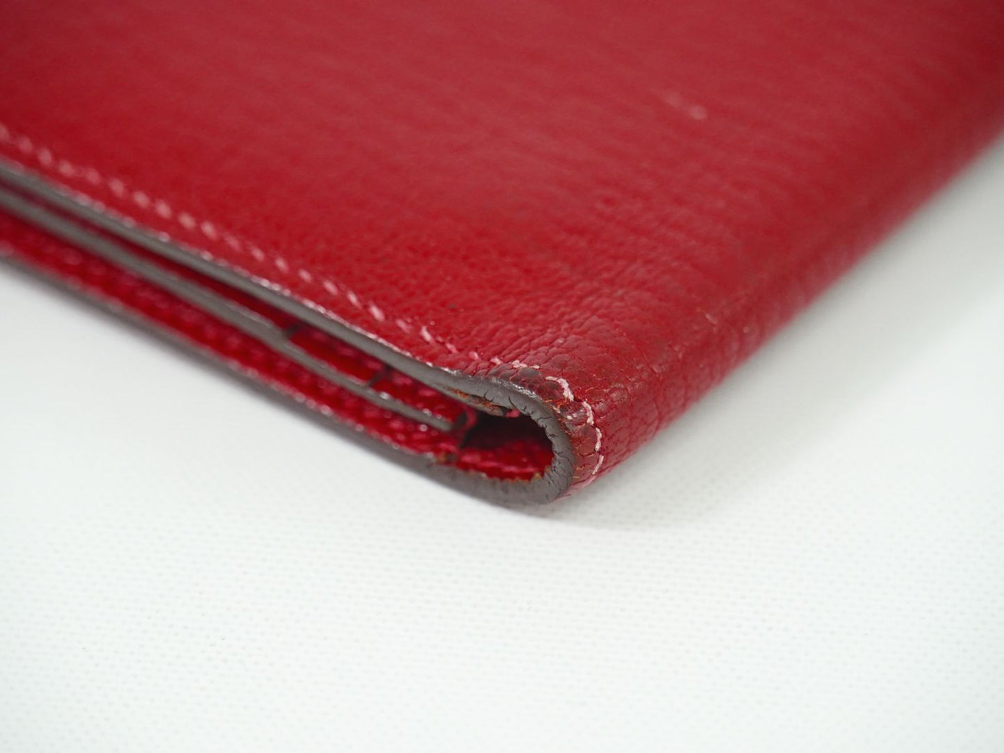 HERMES ベアンスフレ 長財布 T刻 レッド