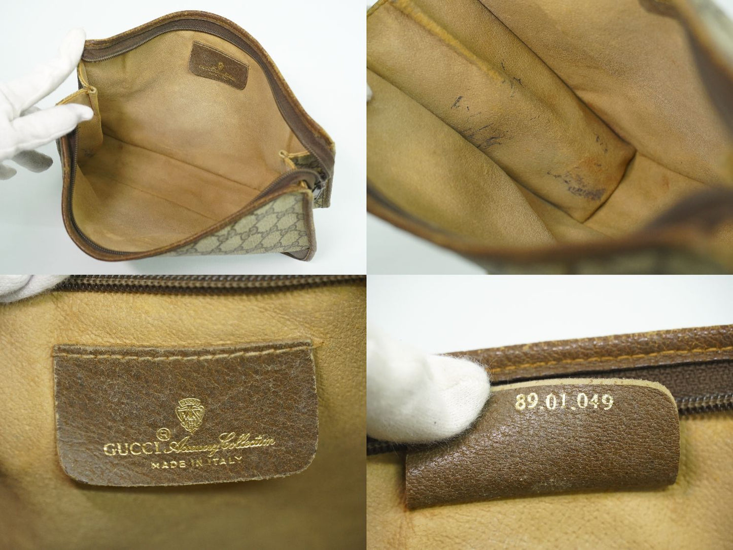 GUCCI オールドグッチ GGスプリーム クラッチバッグ ベージュ