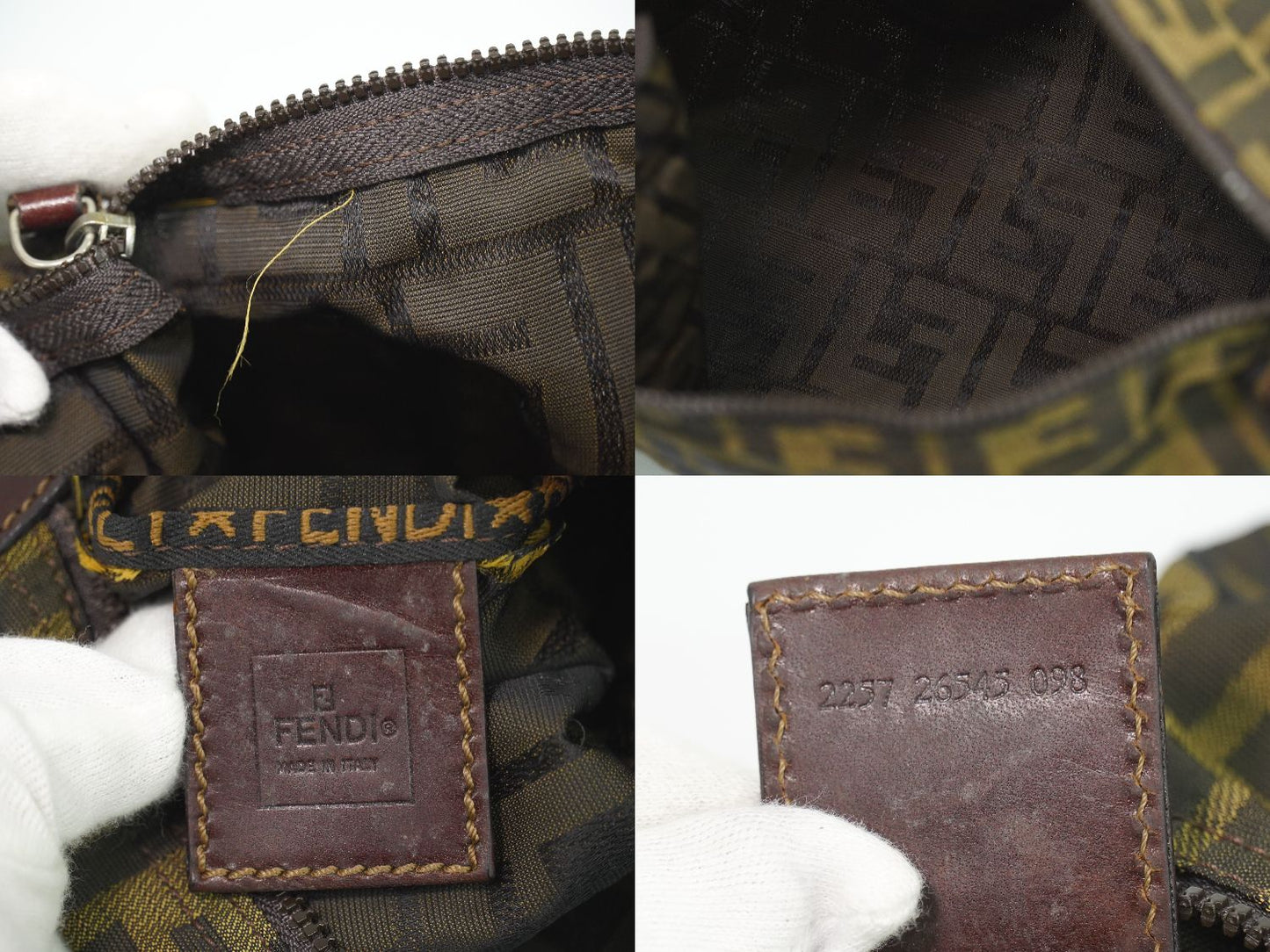 FENDI ズッカ ポーチ ブラウン