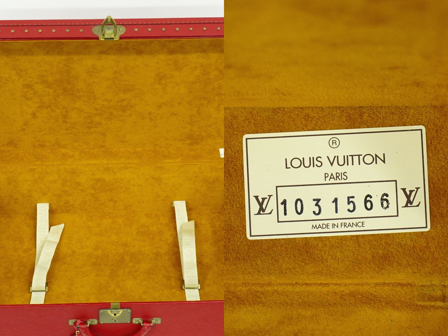 LOUIS VUITTON アルゼール 80 エピ レザー トランク カスティリアンレッド