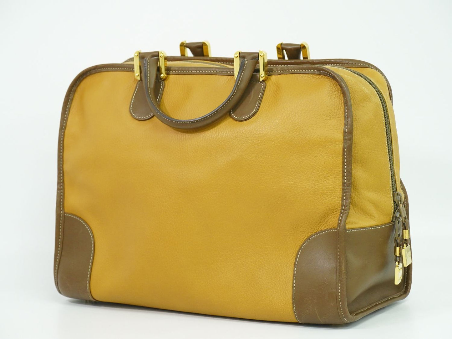 LOEWE アマソナ 40 アナグラム ハンドバッグ ベージュ