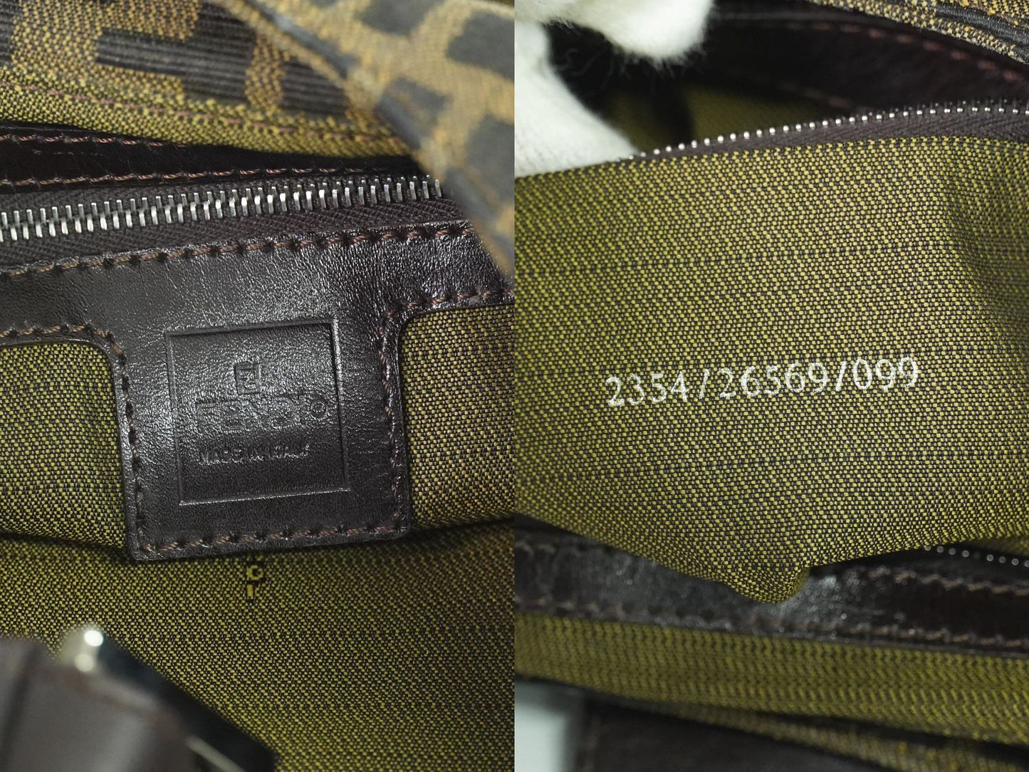 FENDI ズッカ ショルダーバッグ ブラウン 26569