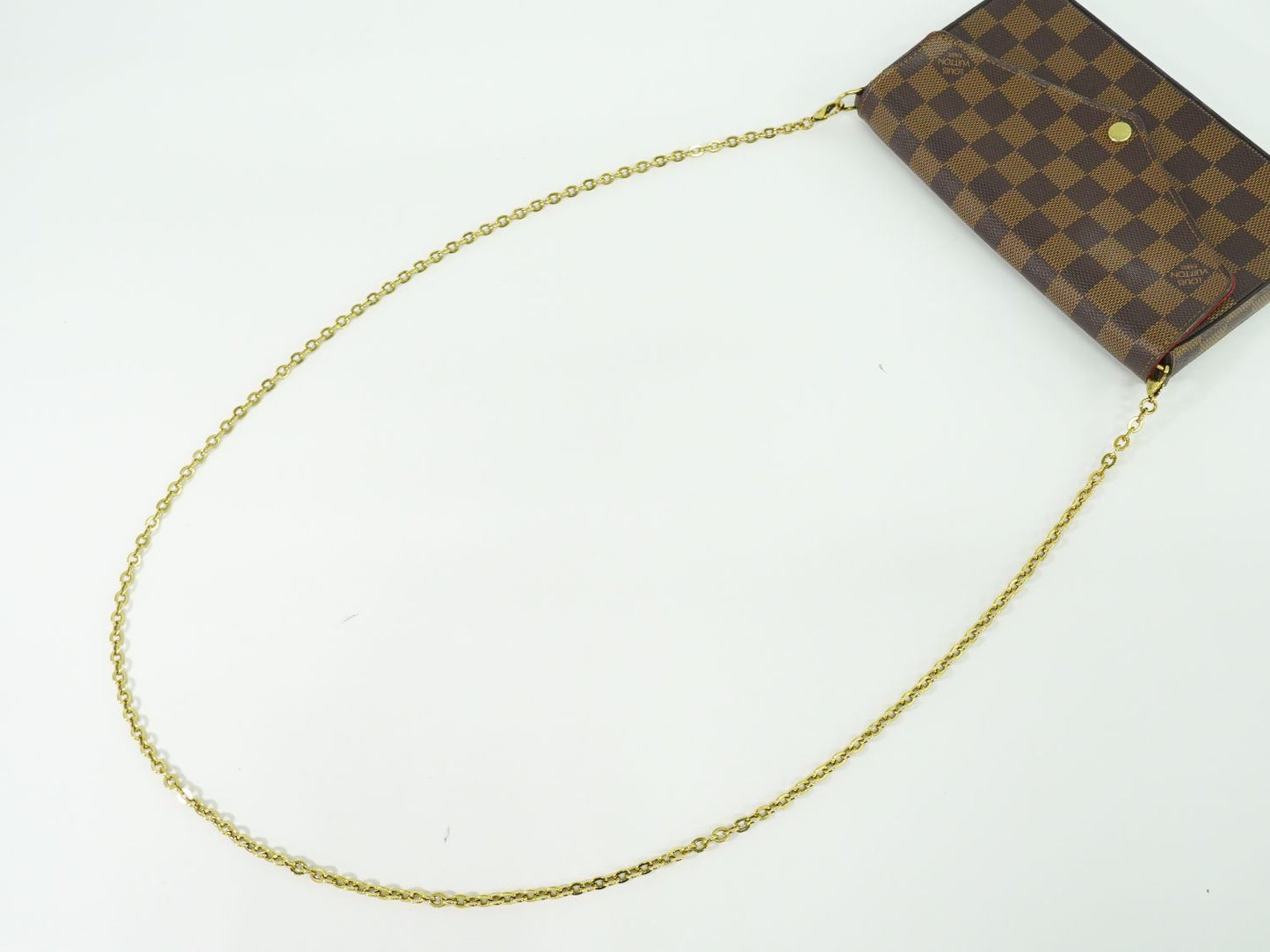 LOUIS VUITTON ポシェット フェリシー ダミエ エベヌ ショルダーバッグ N63032