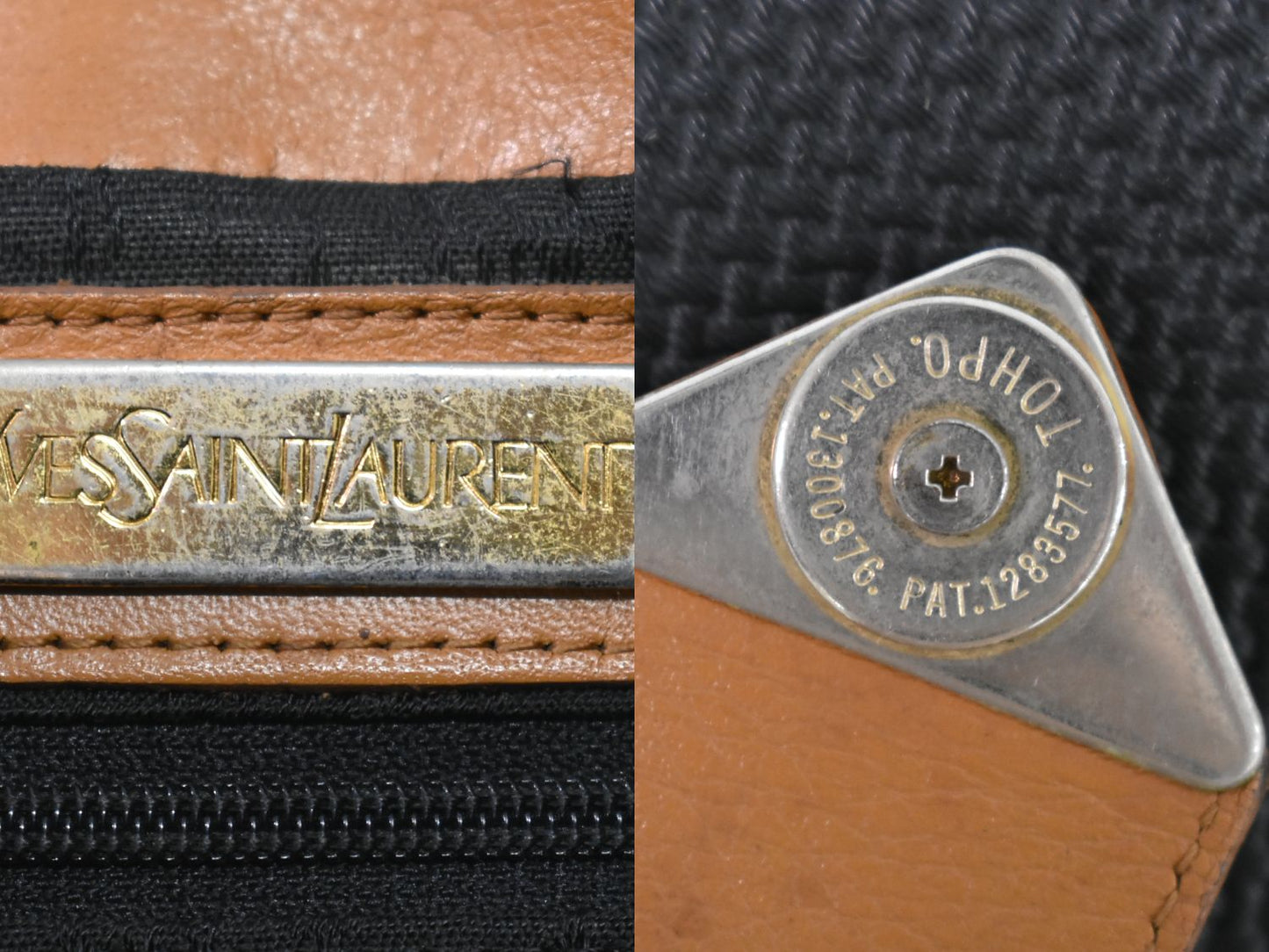 YVES SAINT LAURENT ショルダーバッグ ブラック ブラウン