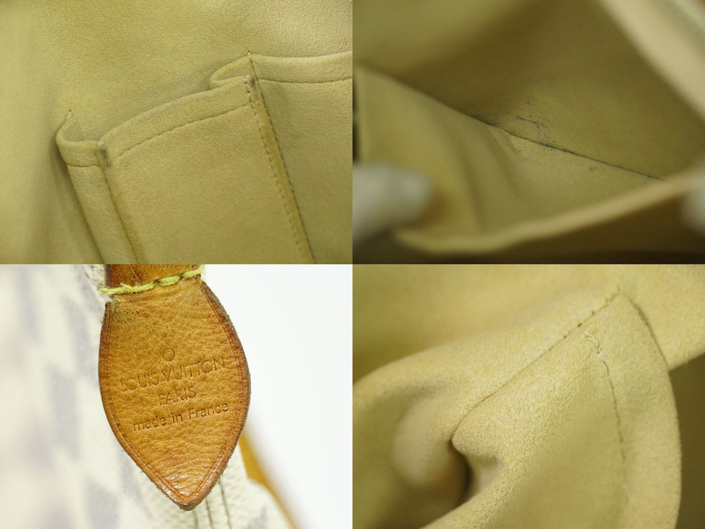 LOUIS VUITTON サレヤ PM ダミエ アズール トートバッグ ホワイト N51186
