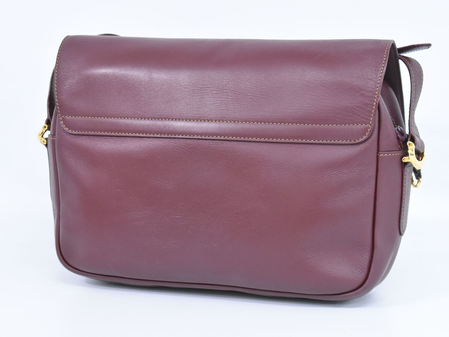 Cartier マストライン ショルダーバッグ ボルドー