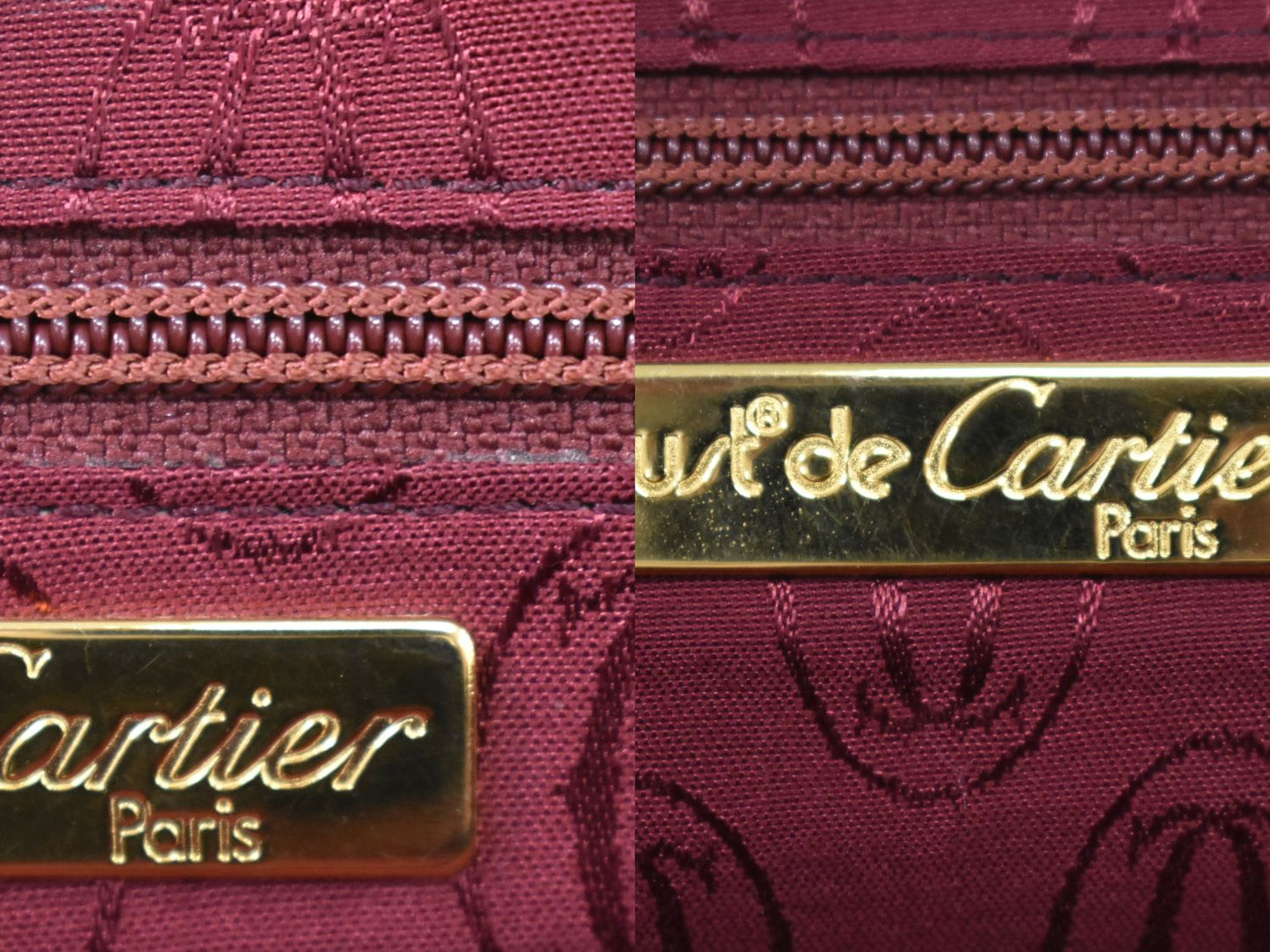 Cartier マストライン ショルダーバッグ ボルドー