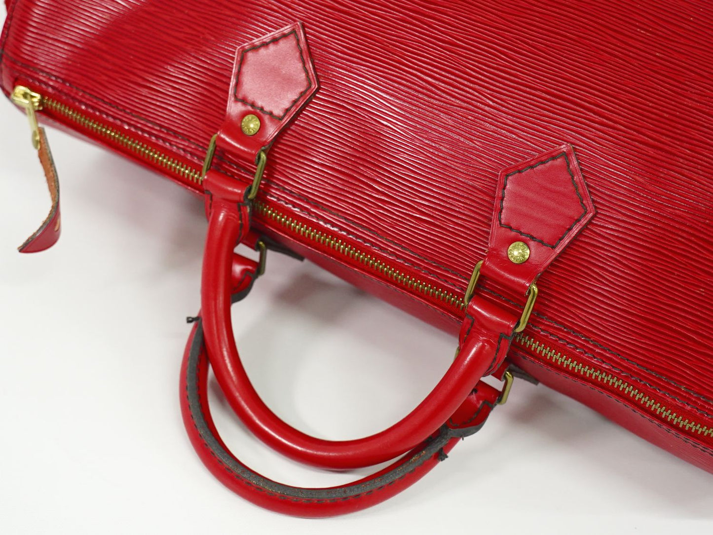 LOUIS VUITTON スピーディ 35 エピ レザー ミニボストンバッグ カスティリアンレッド M42997