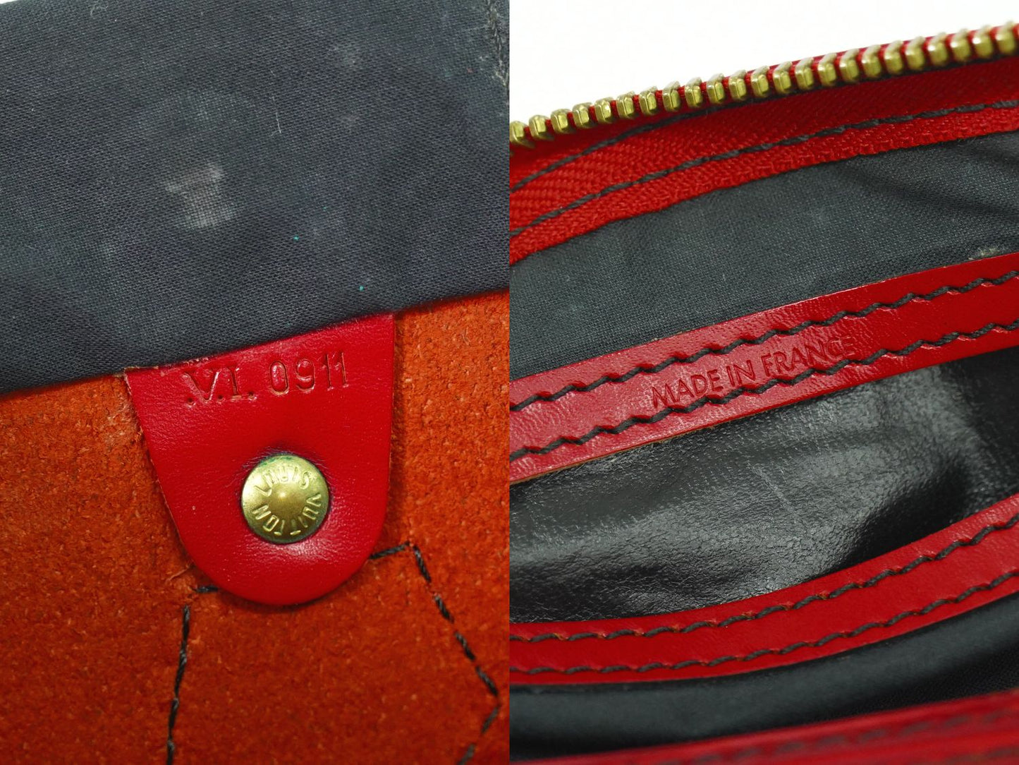 LOUIS VUITTON スピーディ 35 エピ レザー ミニボストンバッグ カスティリアンレッド M42997
