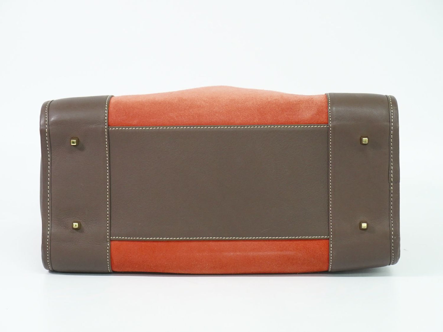 LOEWE アマソナ 32 アナグラム ハンドバッグ レッド系
