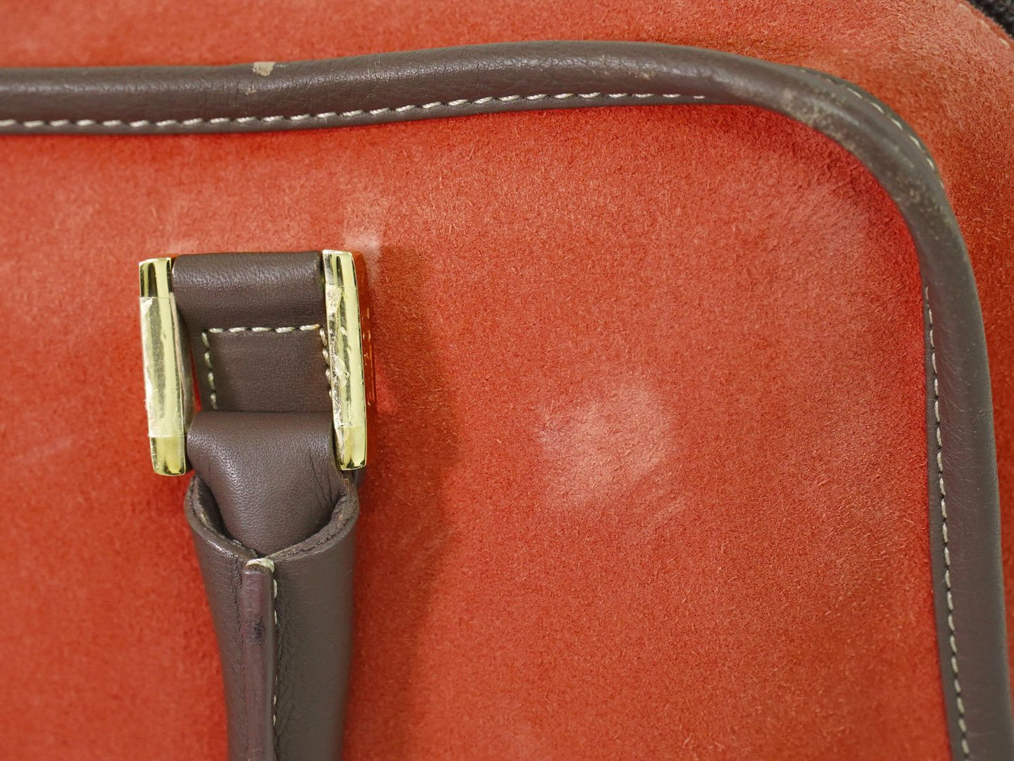 LOEWE アマソナ 32 アナグラム ハンドバッグ レッド系