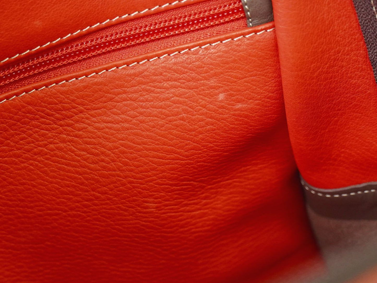 LOEWE アマソナ 32 アナグラム ハンドバッグ レッド系