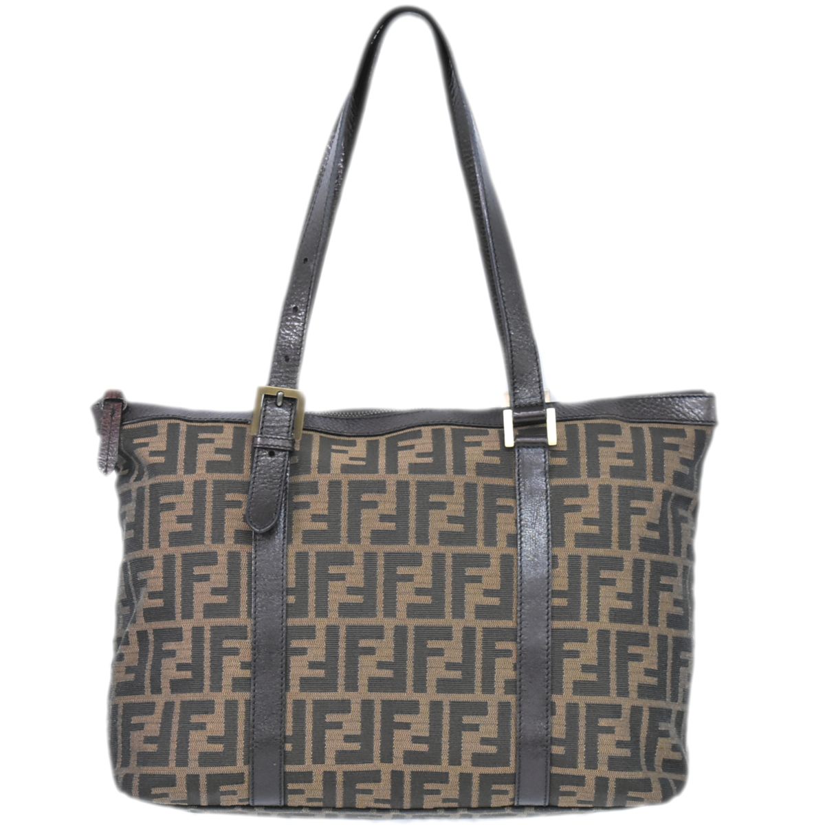 FENDI ズッカ トートバッグ ブラウン 8BH179