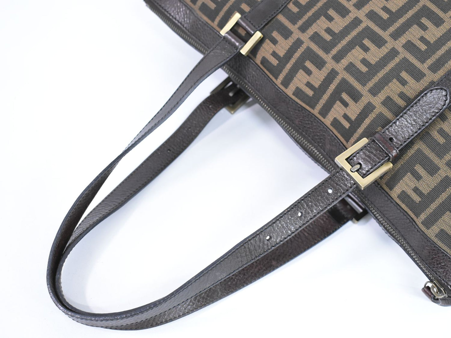 FENDI ズッカ トートバッグ ブラウン 8BH179