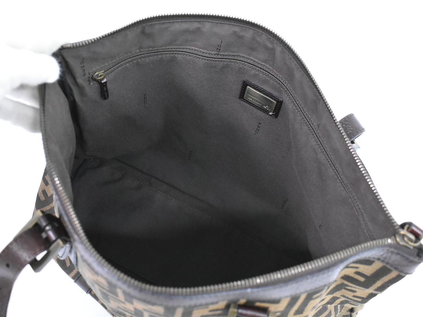 FENDI ズッカ トートバッグ ブラウン 8BH179