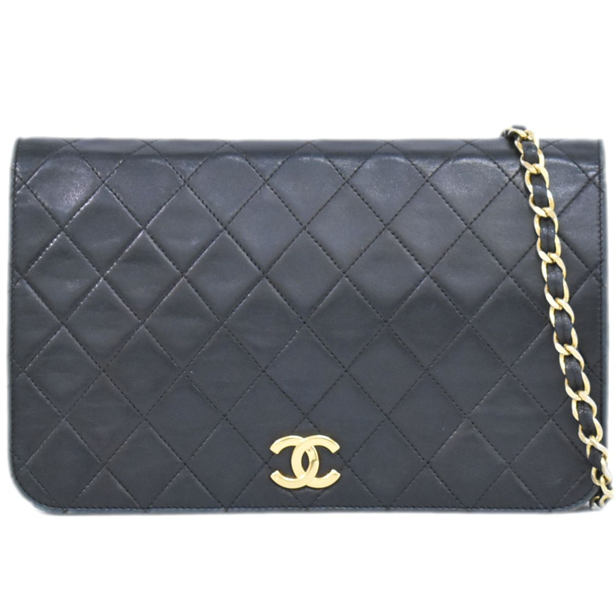 CHANEL ココマーク マトラッセ ショルダーバッグ ブラック