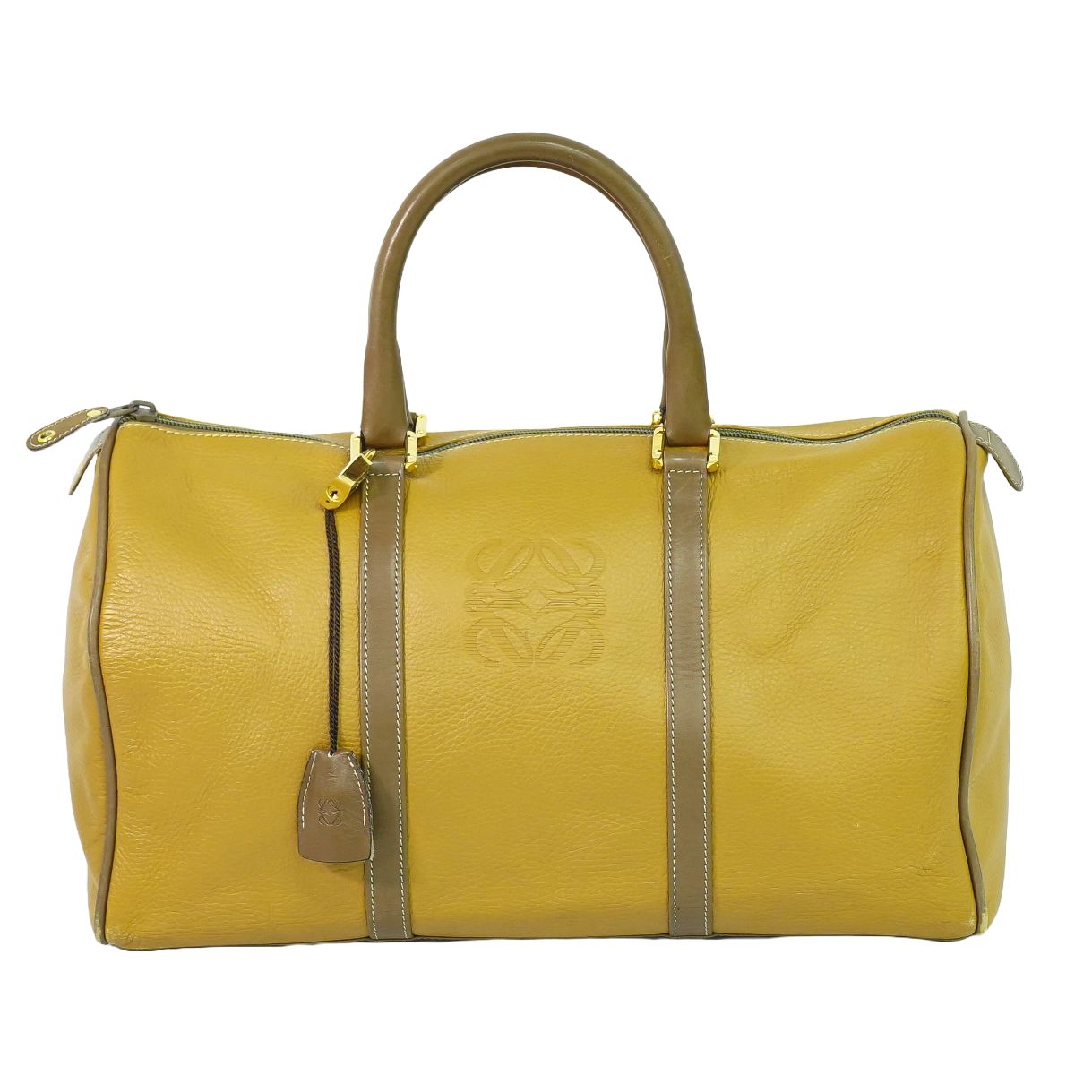 LOEWE アナグラム ボストンバッグ ベージュ