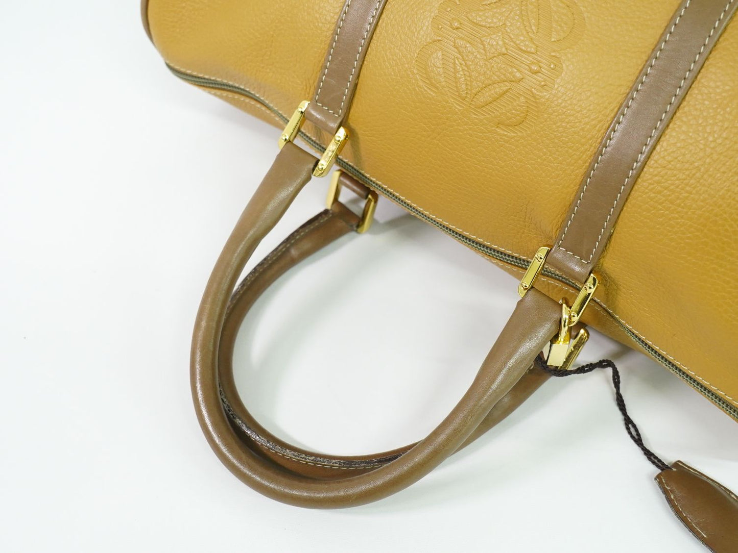 LOEWE アナグラム ボストンバッグ ベージュ