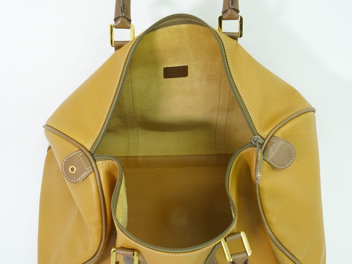 LOEWE アナグラム ボストンバッグ ベージュ