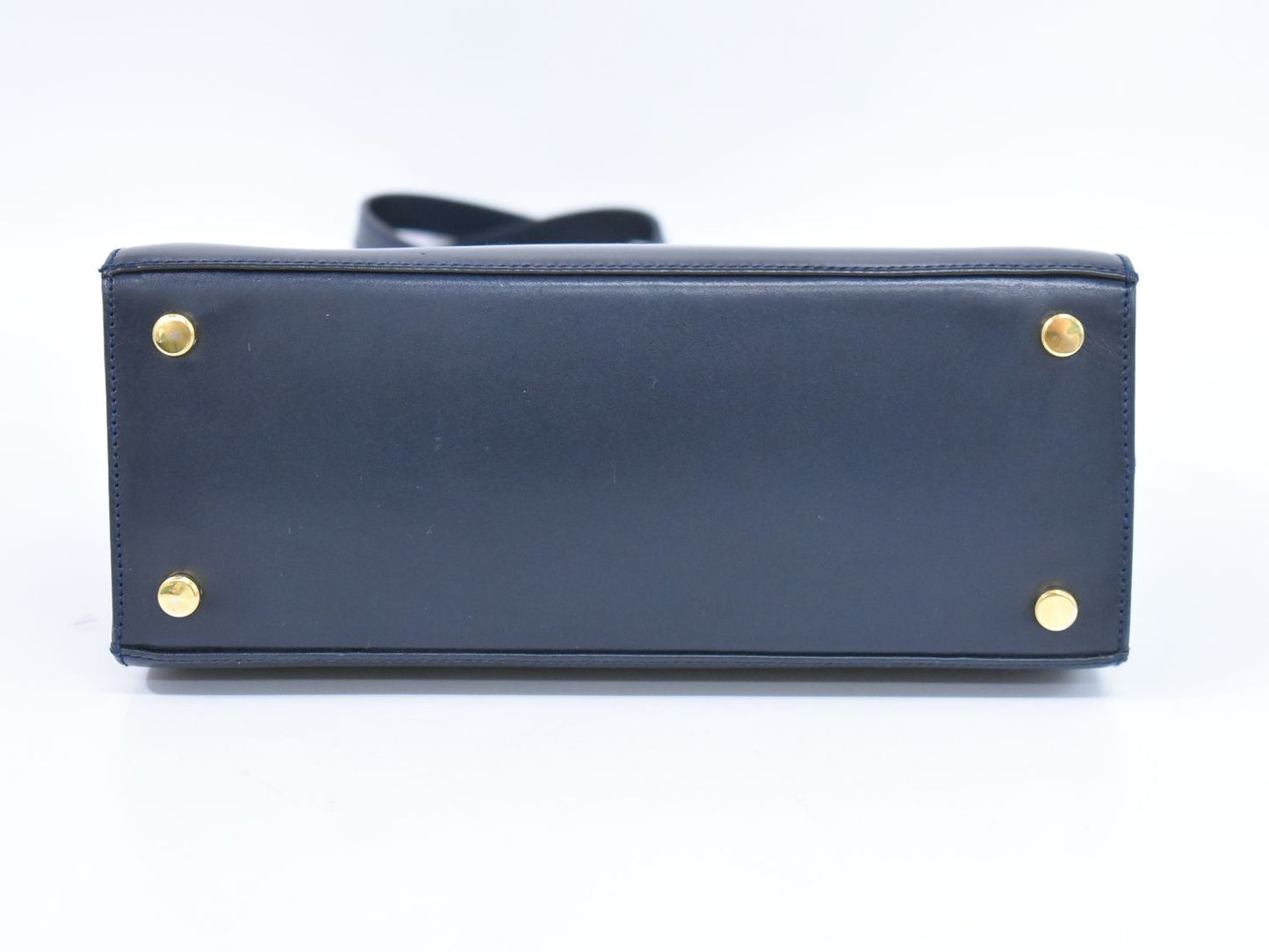 Salvatore Ferragamo ヴァラ 2WAY ショルダーバッグ ネイビー